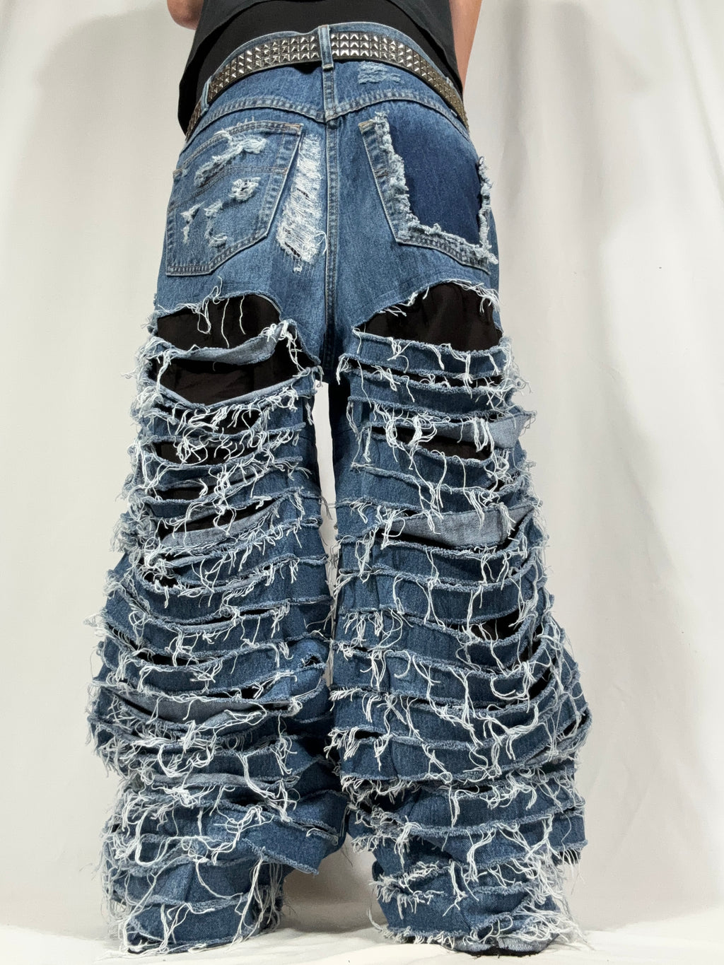 1of1 *BSN Handmade Big Baggy Full Distressed Jean