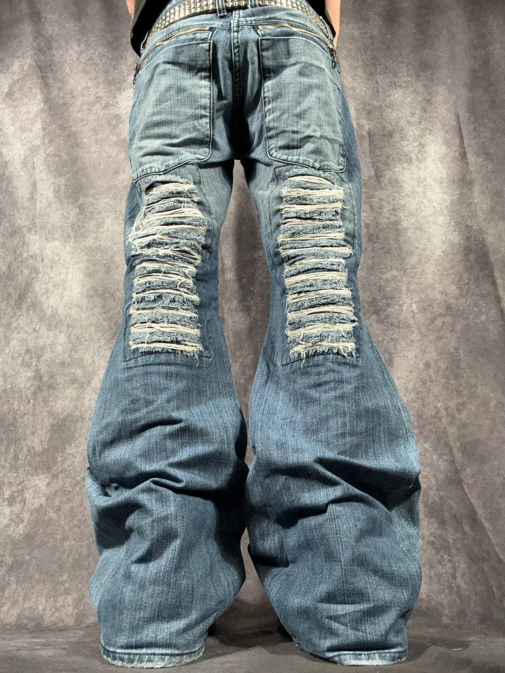 Flared Distressed Jeans