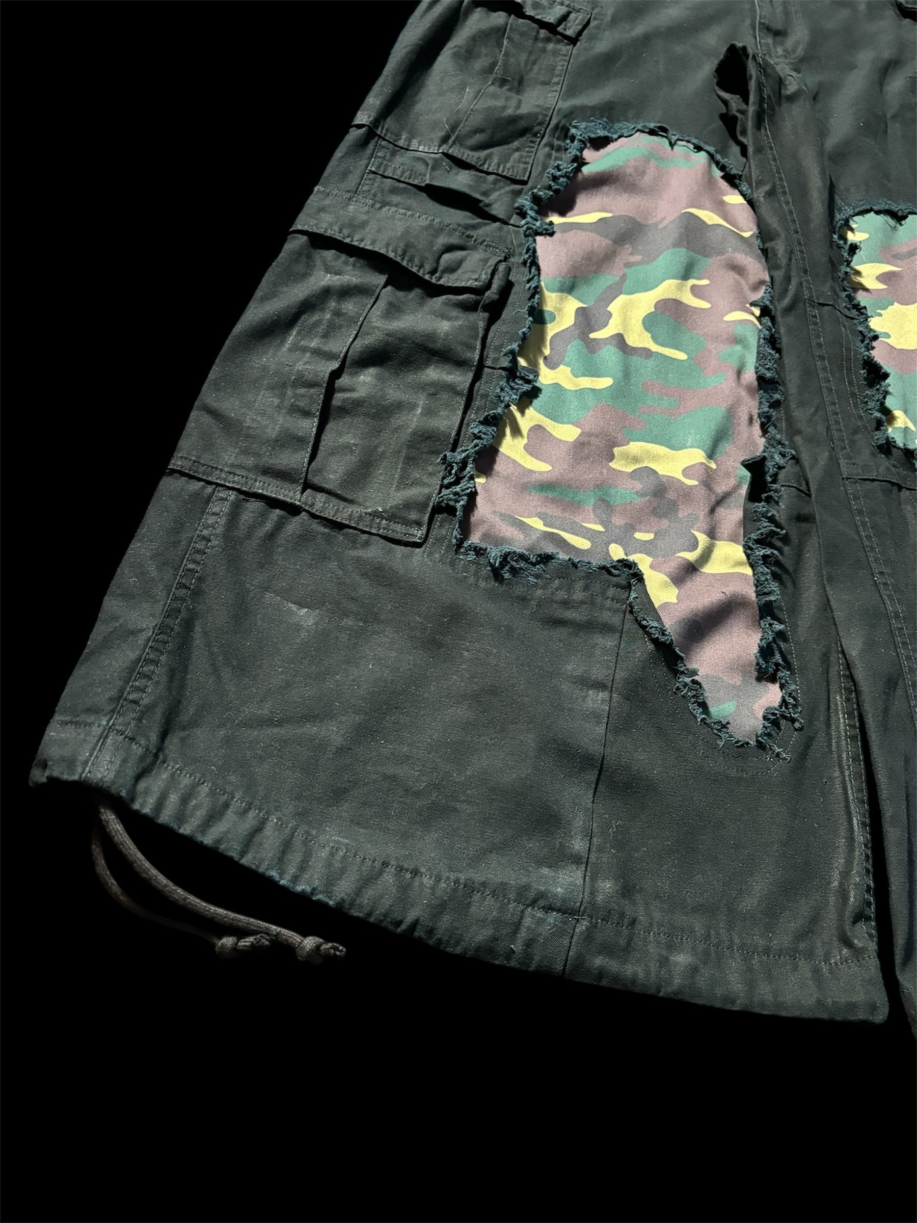 Big Baggy Distressed Camo