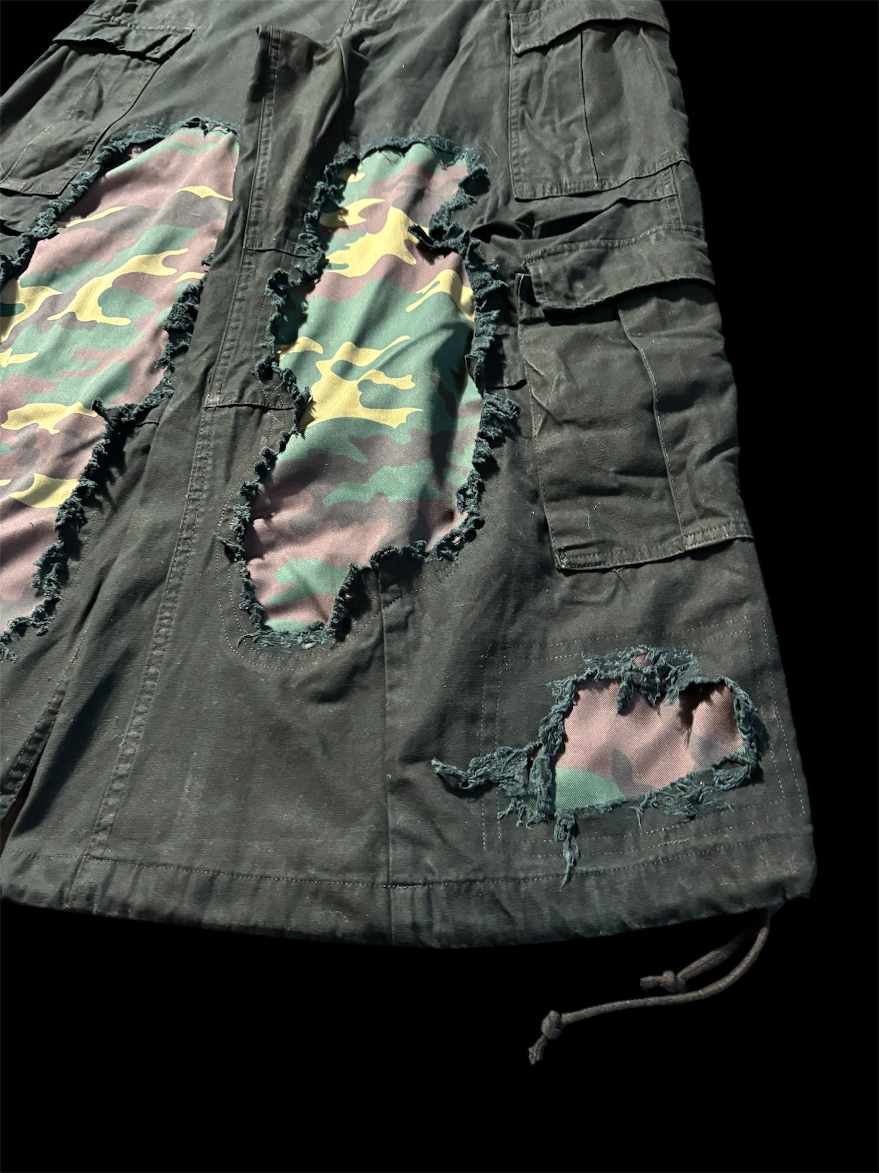 Big Baggy Distressed Camo