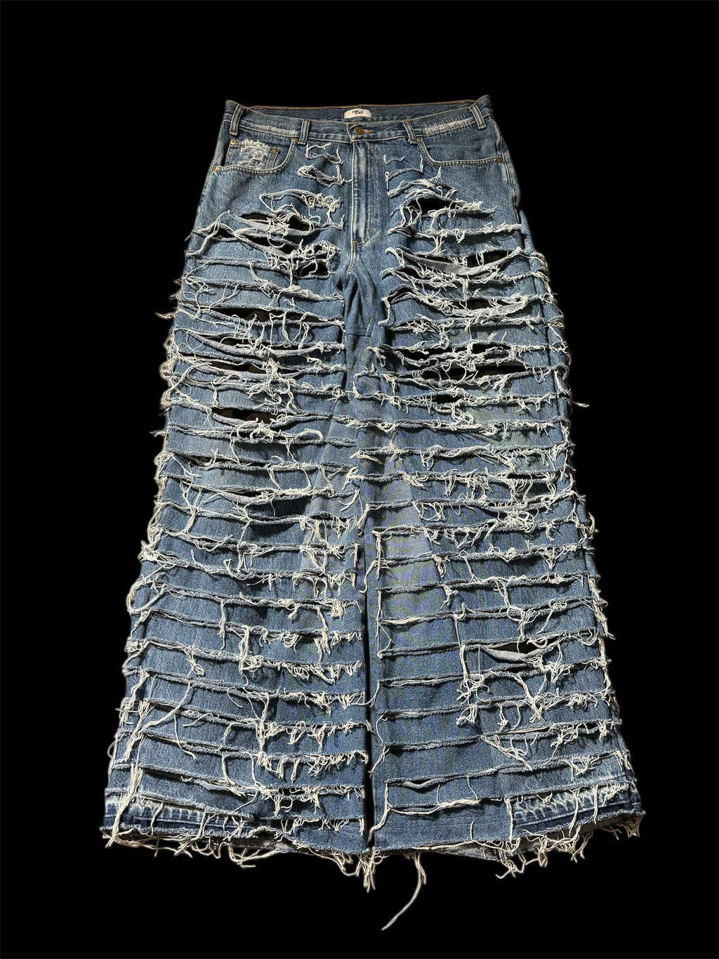 1of1 *BSN Handmade Big Baggy Full Distressed Jean