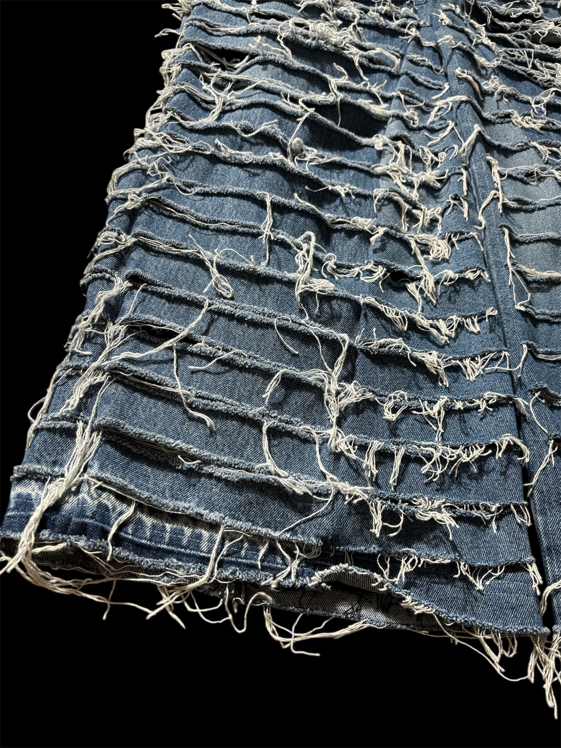 1of1 *BSN Handmade Big Baggy Full Distressed Jean