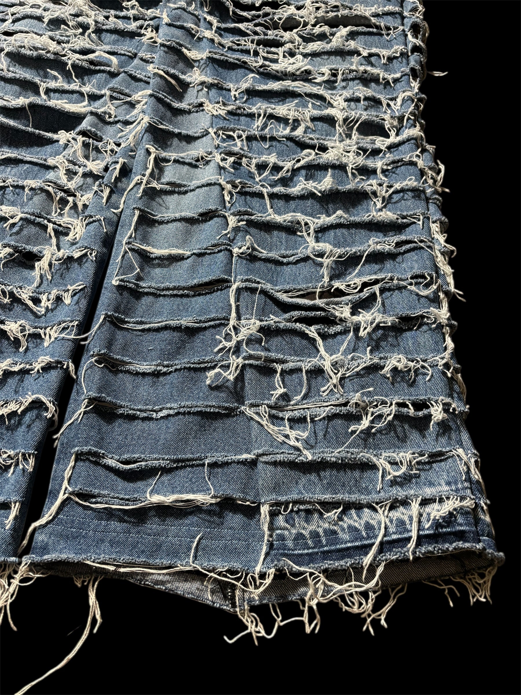 1of1 *BSN Handmade Big Baggy Full Distressed Jean