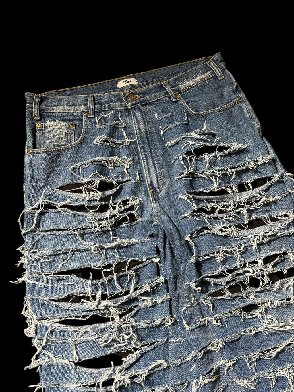 1of1 *BSN Handmade Big Baggy Full Distressed Jean
