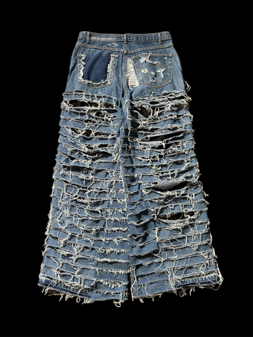 1of1 *BSN Handmade Big Baggy Full Distressed Jean