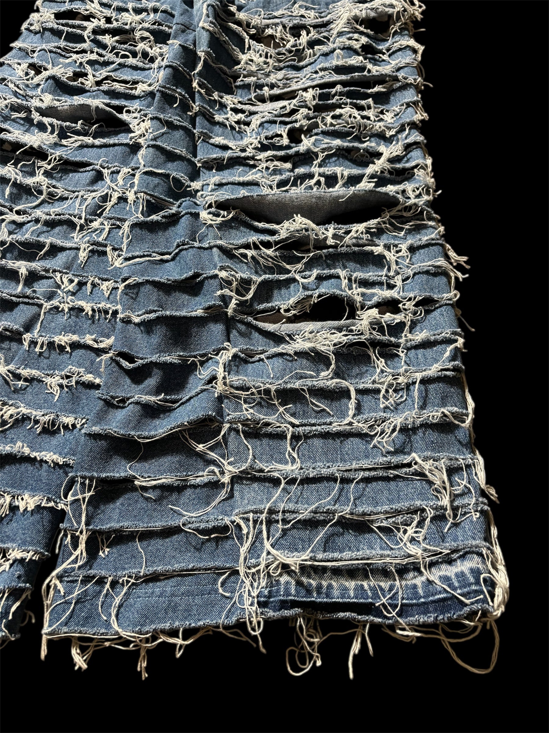 1of1 *BSN Handmade Big Baggy Full Distressed Jean