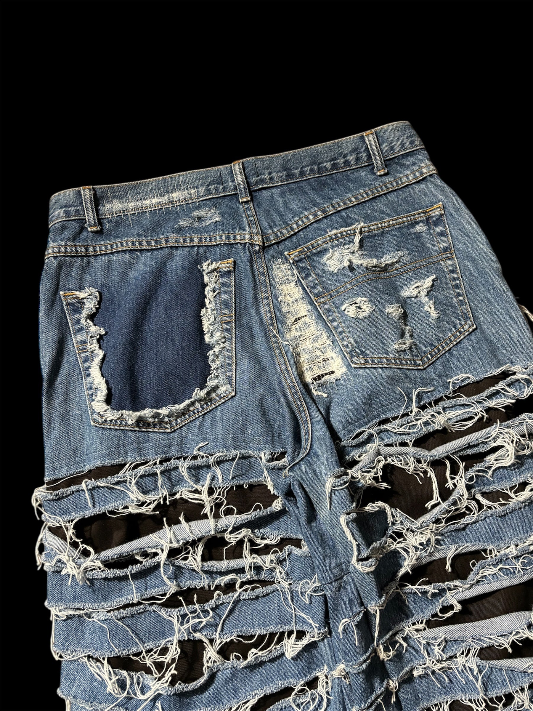 1of1 *BSN Handmade Big Baggy Full Distressed Jean