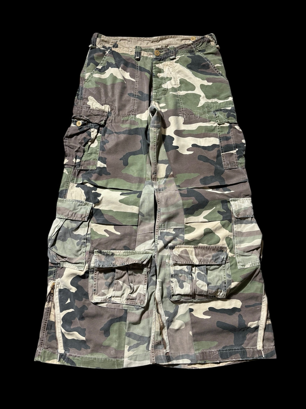 Flared Cargo Camo Pant