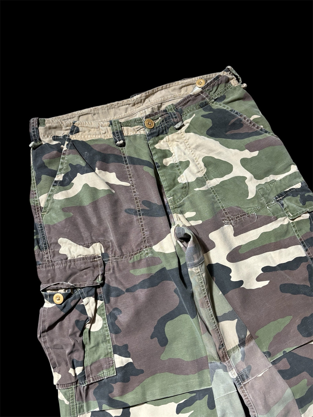 Flared Cargo Camo Pant