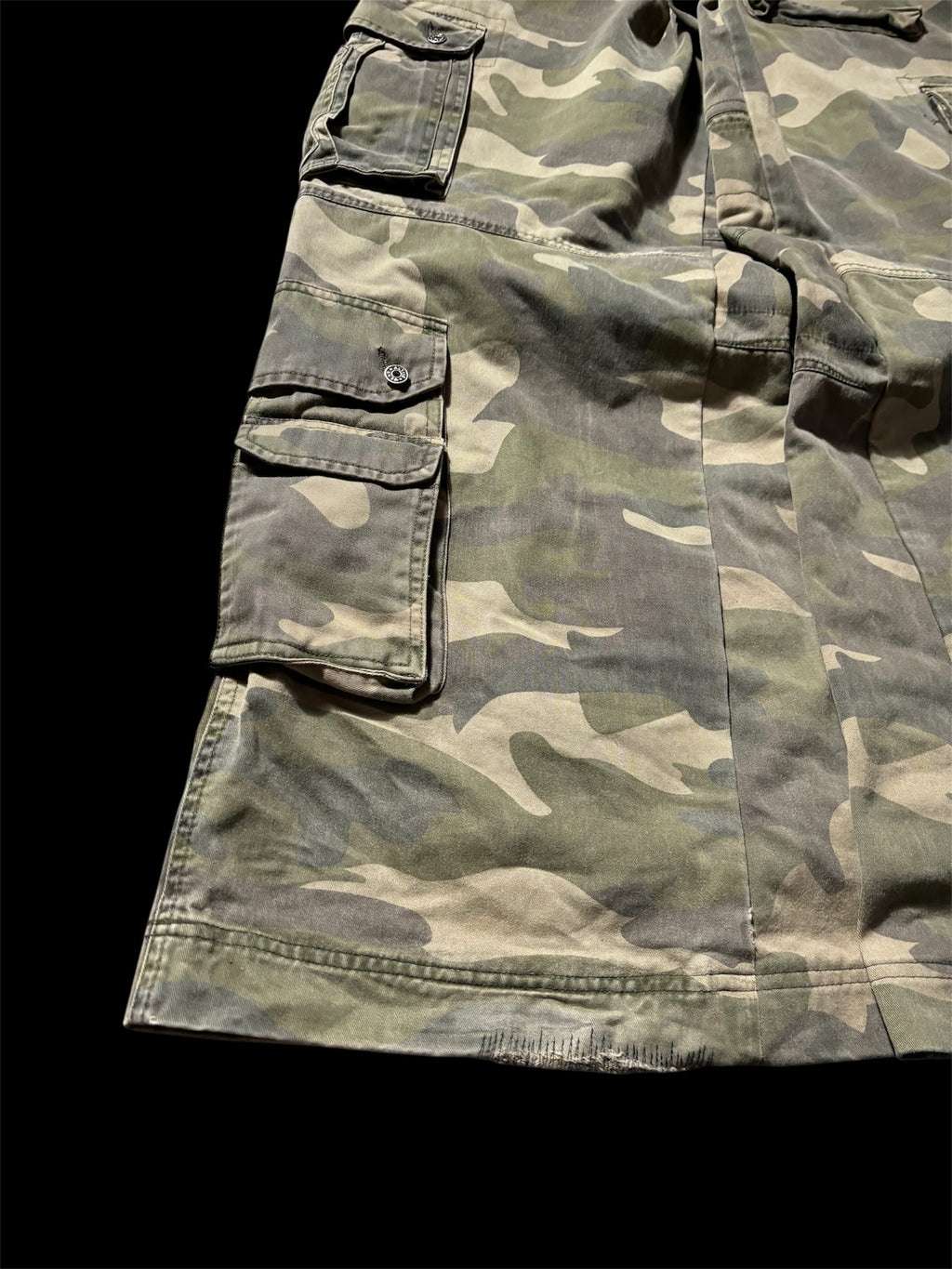Big Baggy Camo Distressed Repair Pant