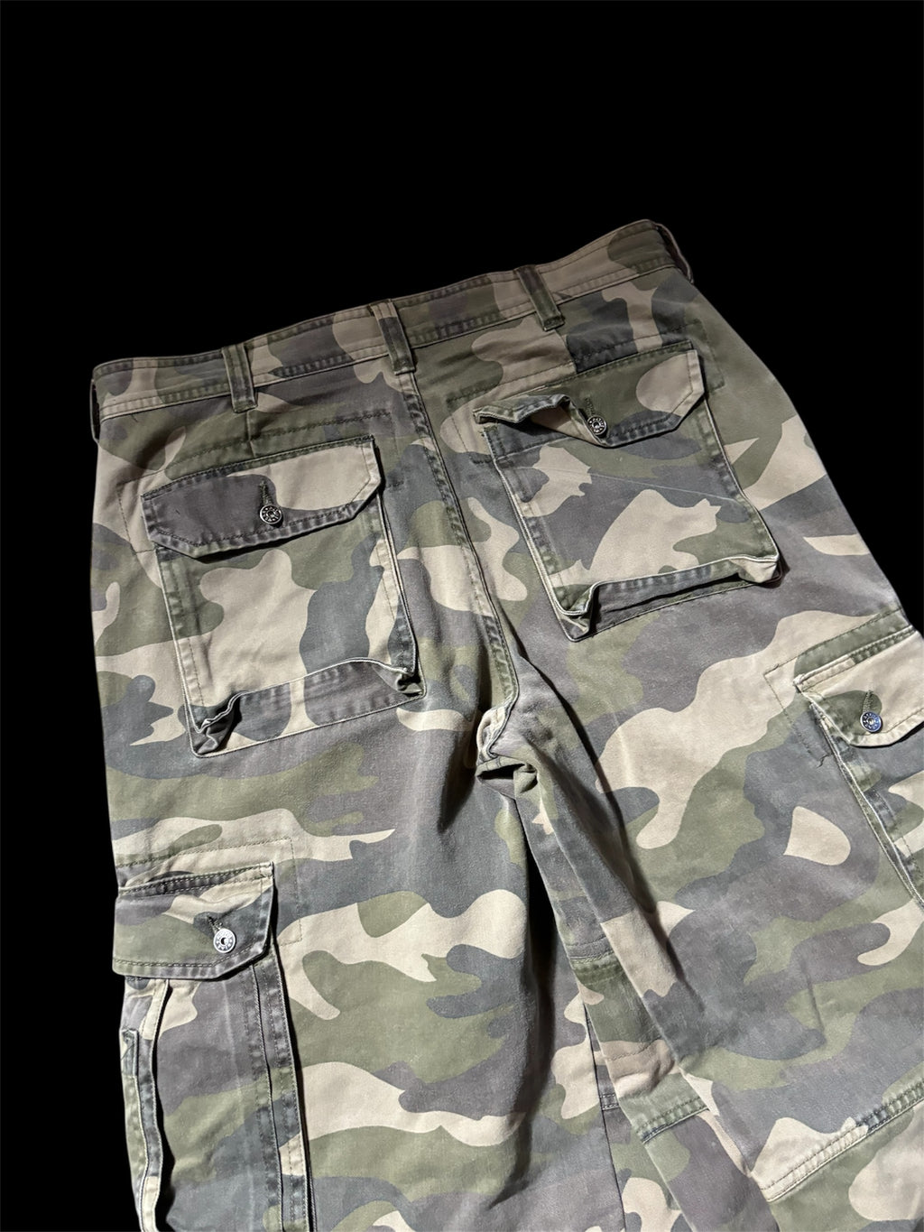 Big Baggy Camo Distressed Repair Pant