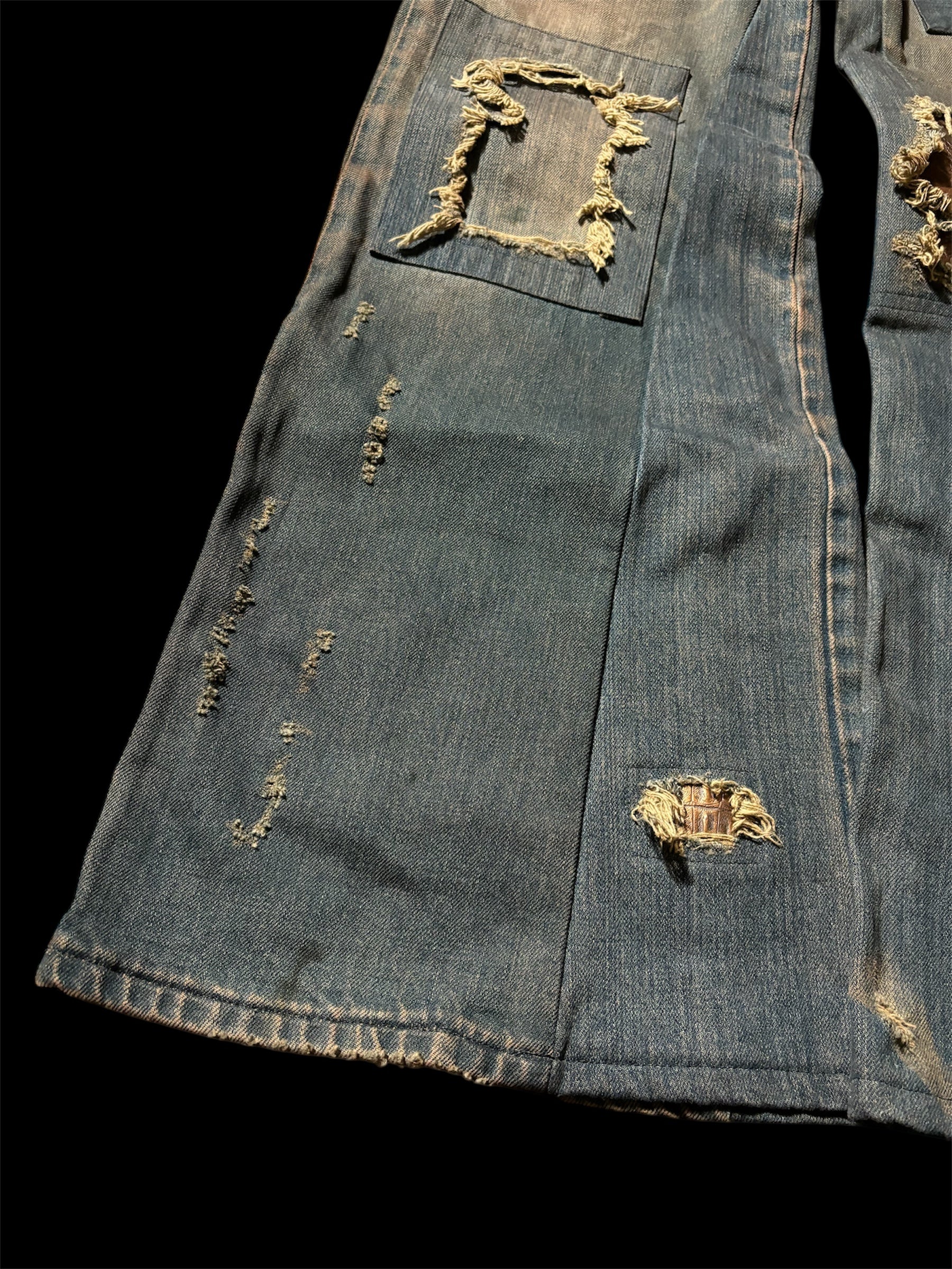 1of1 *BSN Handmade Dirty Flared Jeans