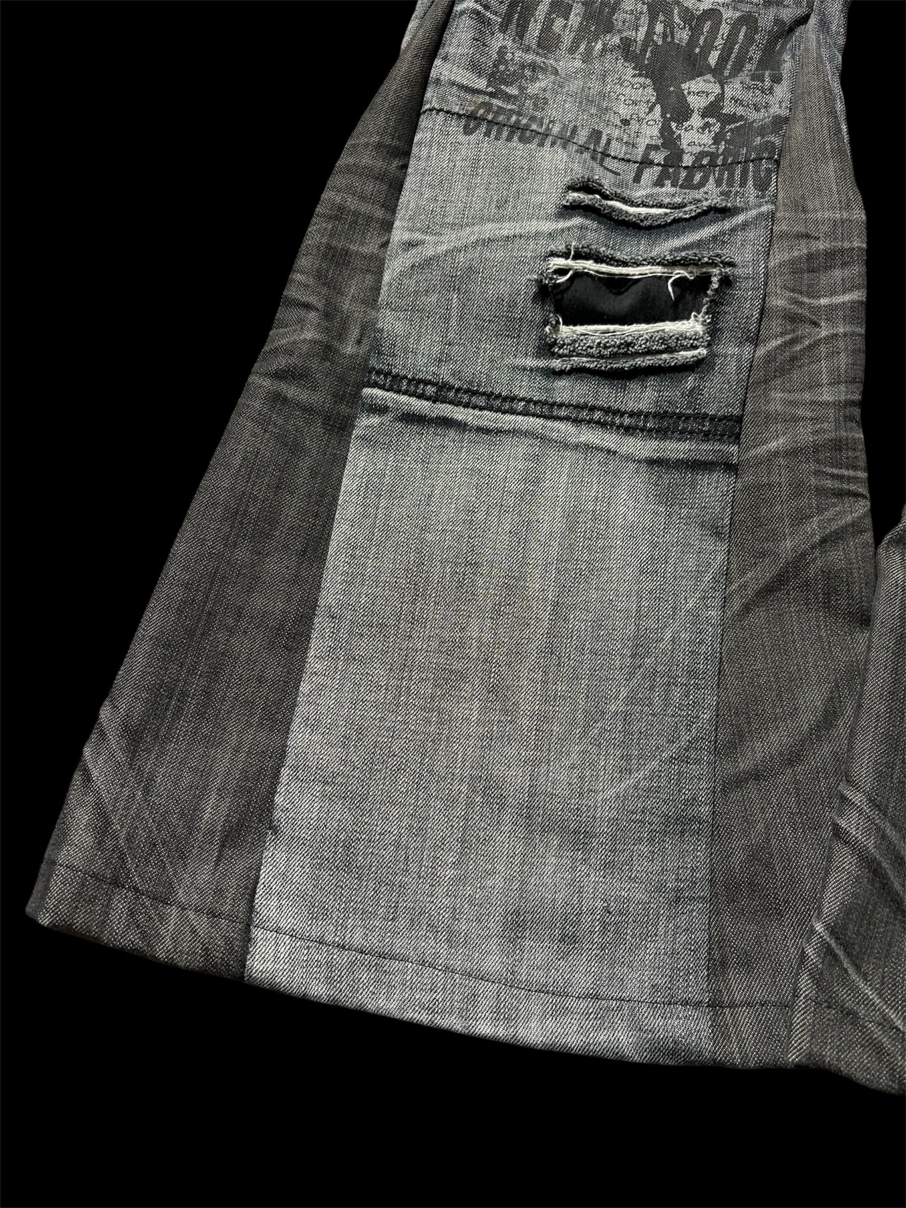 Flared Distressed Jeans