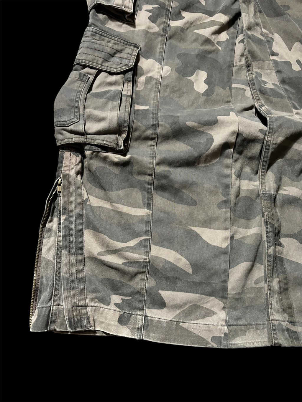 Big Baggy Distressed Repair Camo Pants
