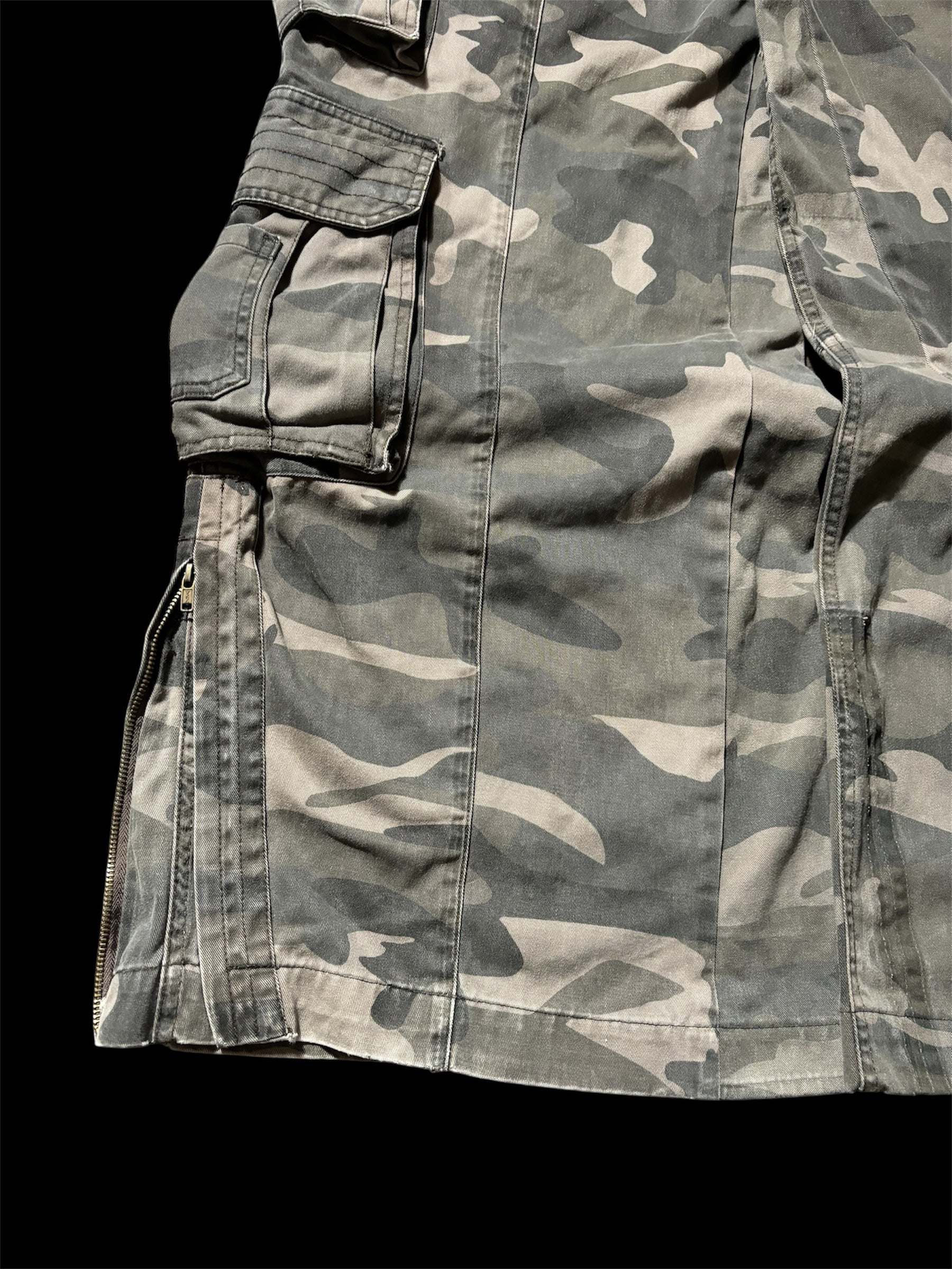Big Baggy Distressed Repair Camo Pants