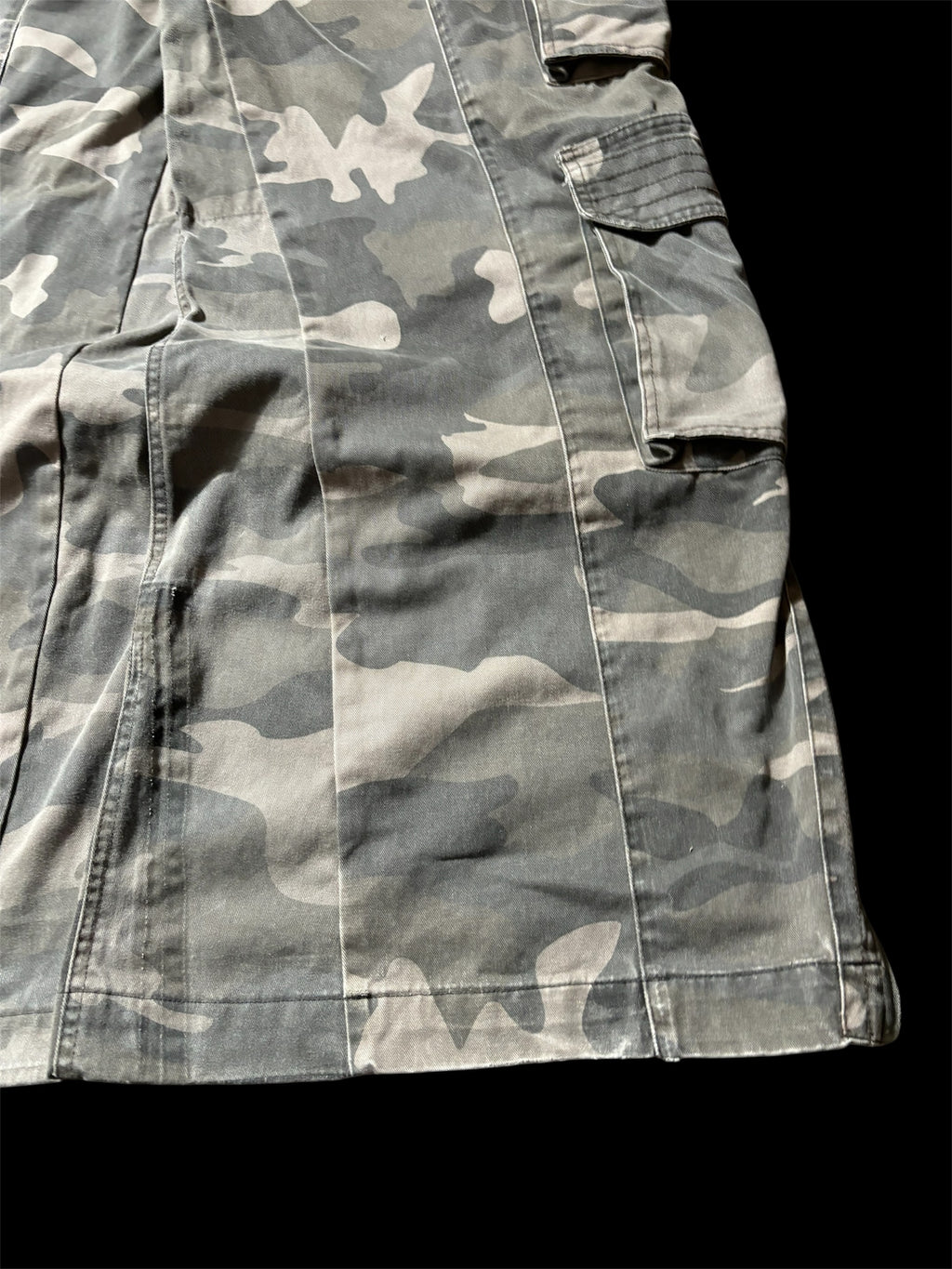 Big Baggy Distressed Repair Camo Pants