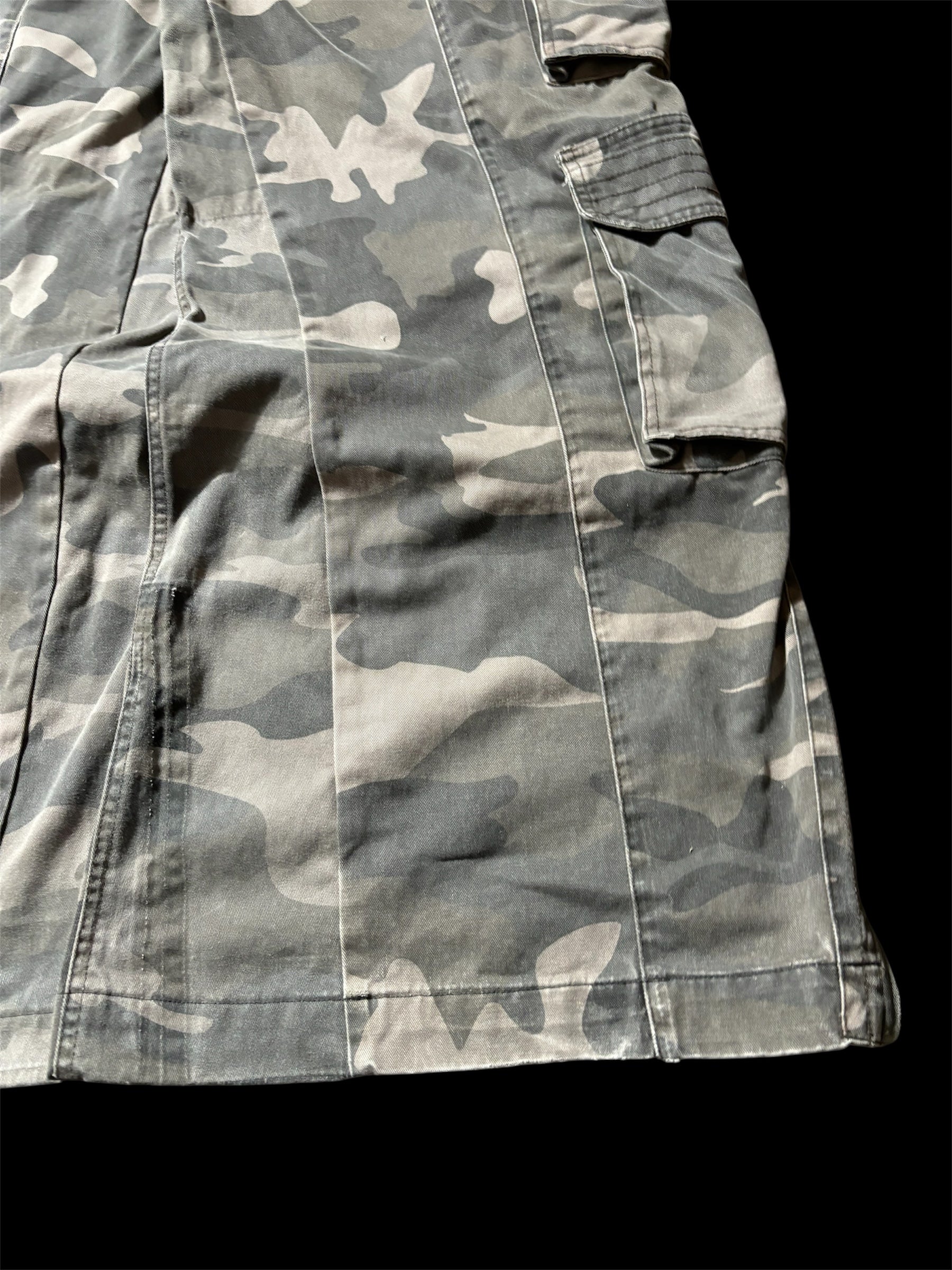 Big Baggy Distressed Repair Camo Pants