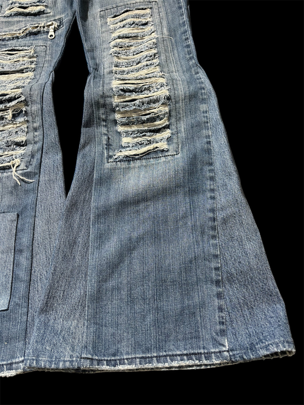 Flared Distressed Jeans