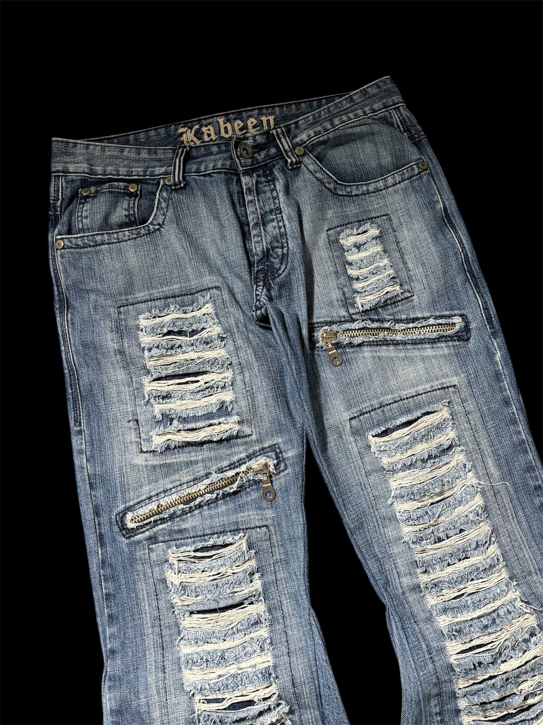 Flared Distressed Jeans
