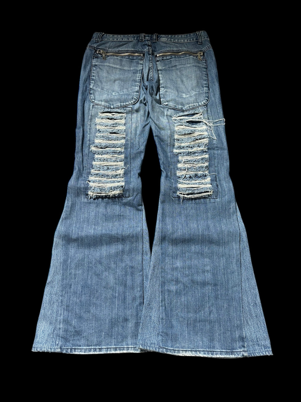 Flared Distressed Jeans