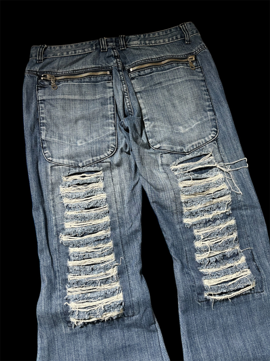 Flared Distressed Jeans