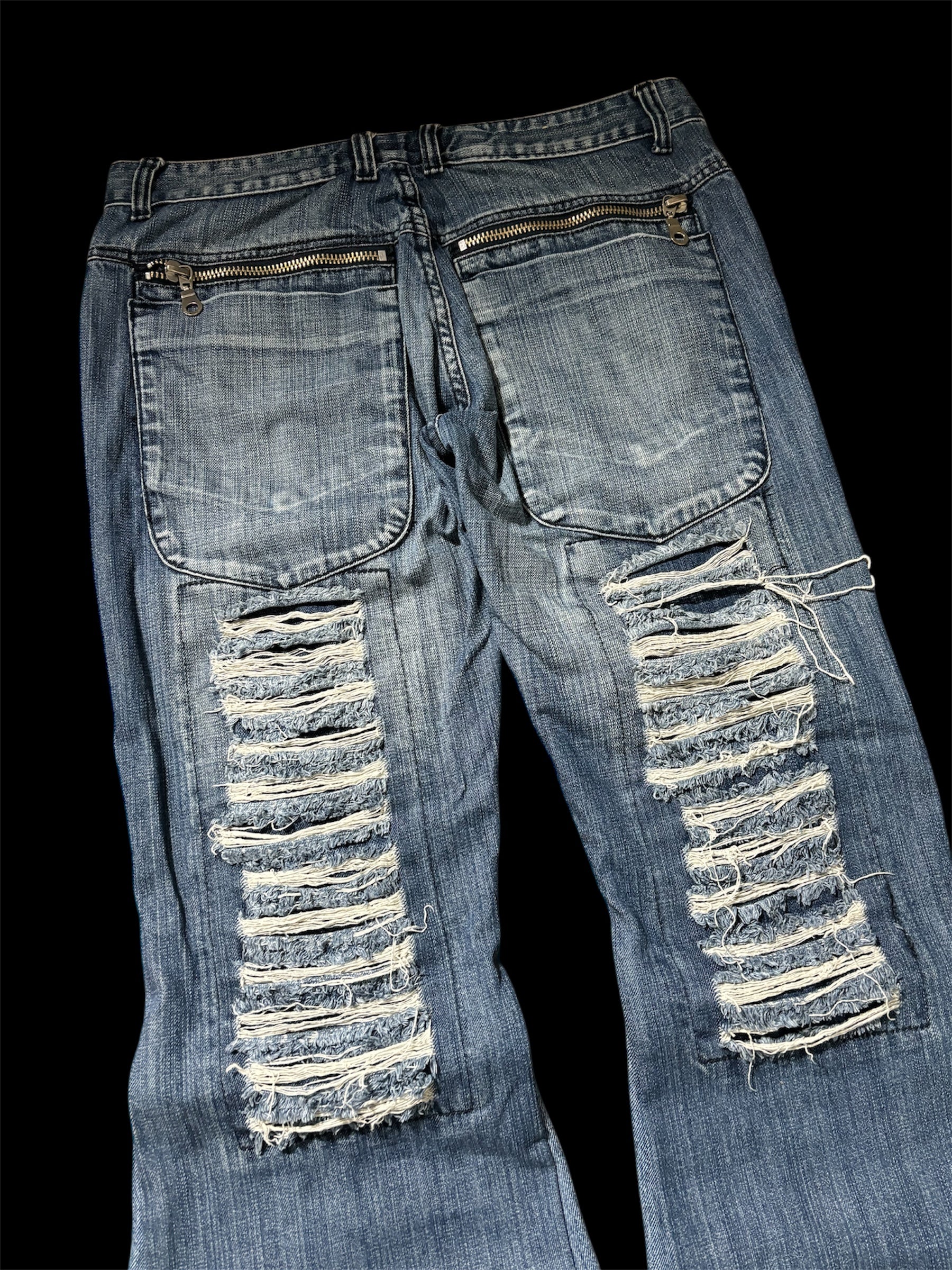 Flared Distressed Jeans