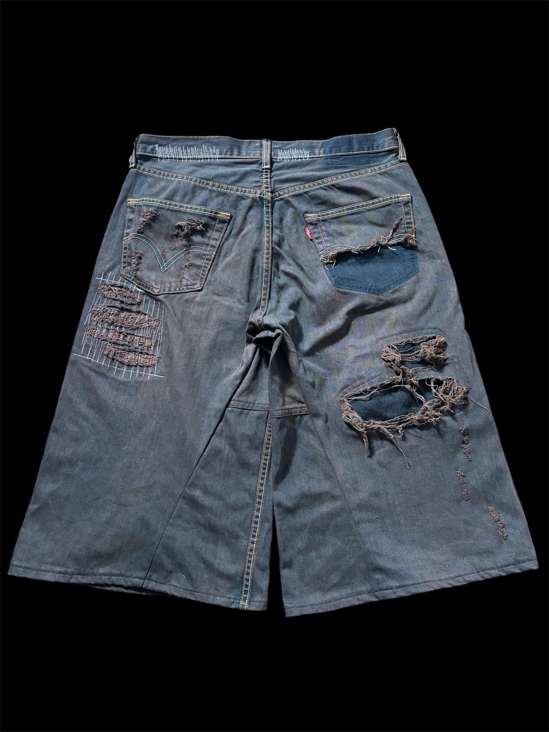 1of1 *BSN Handmade Dirty Baggy Shorts