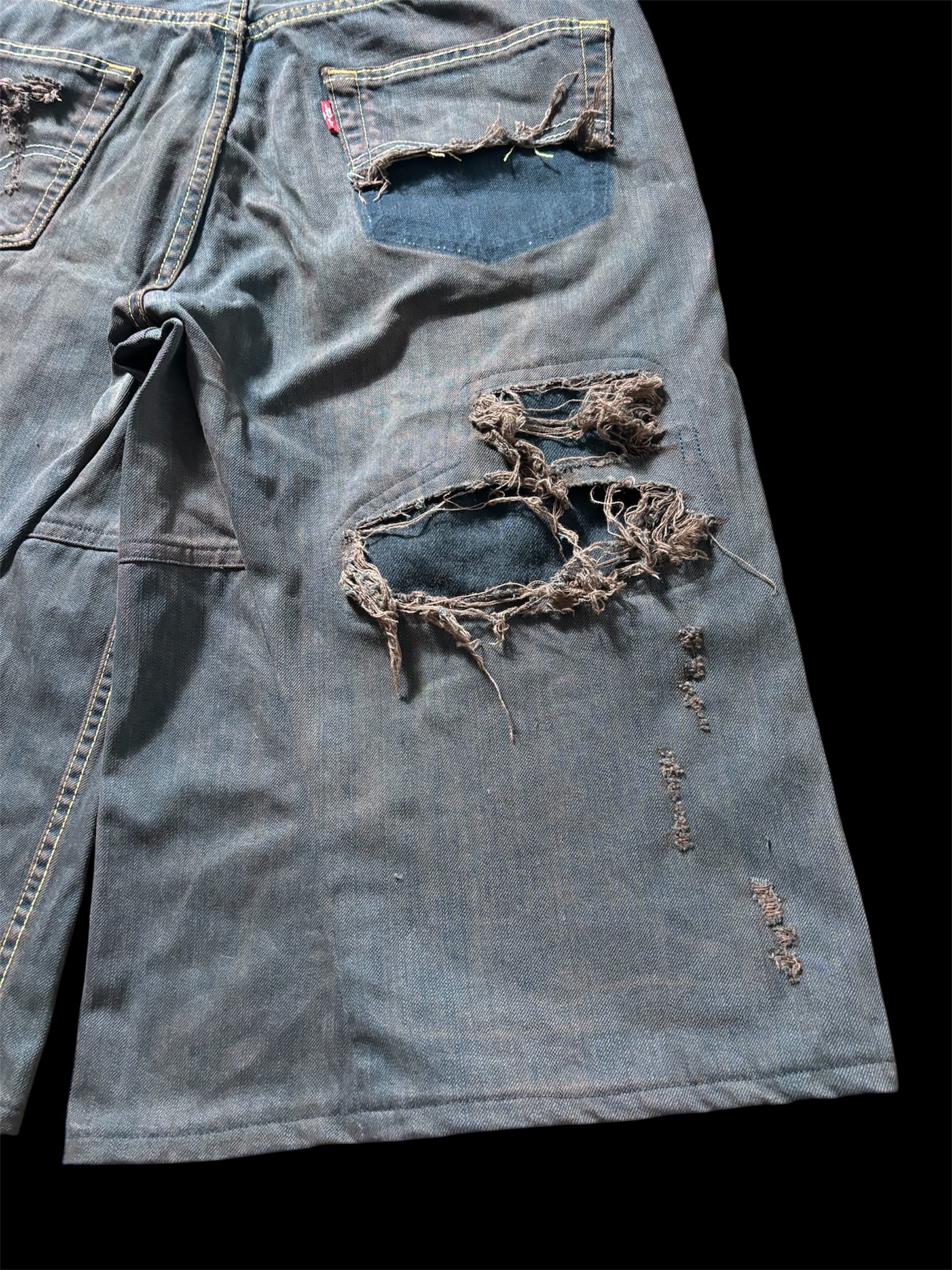 1of1 *BSN Handmade Dirty Baggy Shorts