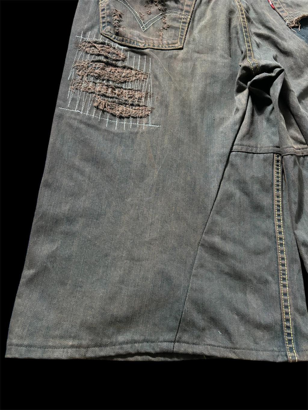 1of1 *BSN Handmade Dirty Baggy Shorts