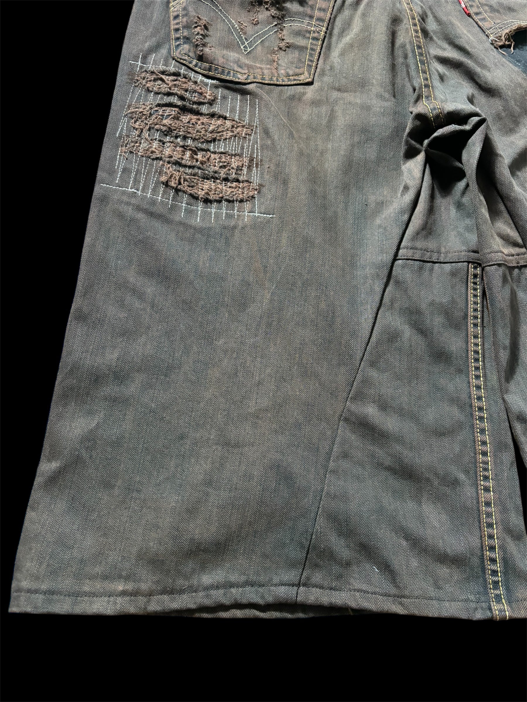 1of1 *BSN Handmade Dirty Baggy Shorts